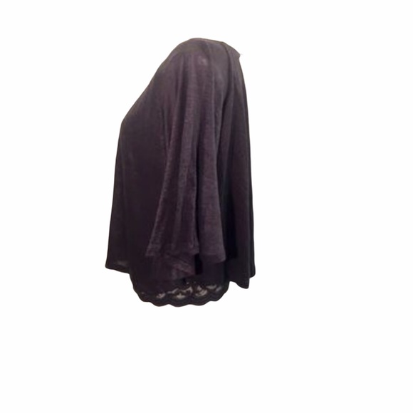 Anthropologie Akemi + Kin Linen Lace Cape Top - Picture 6 of 8